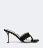 Christen Helix leather thong sandals