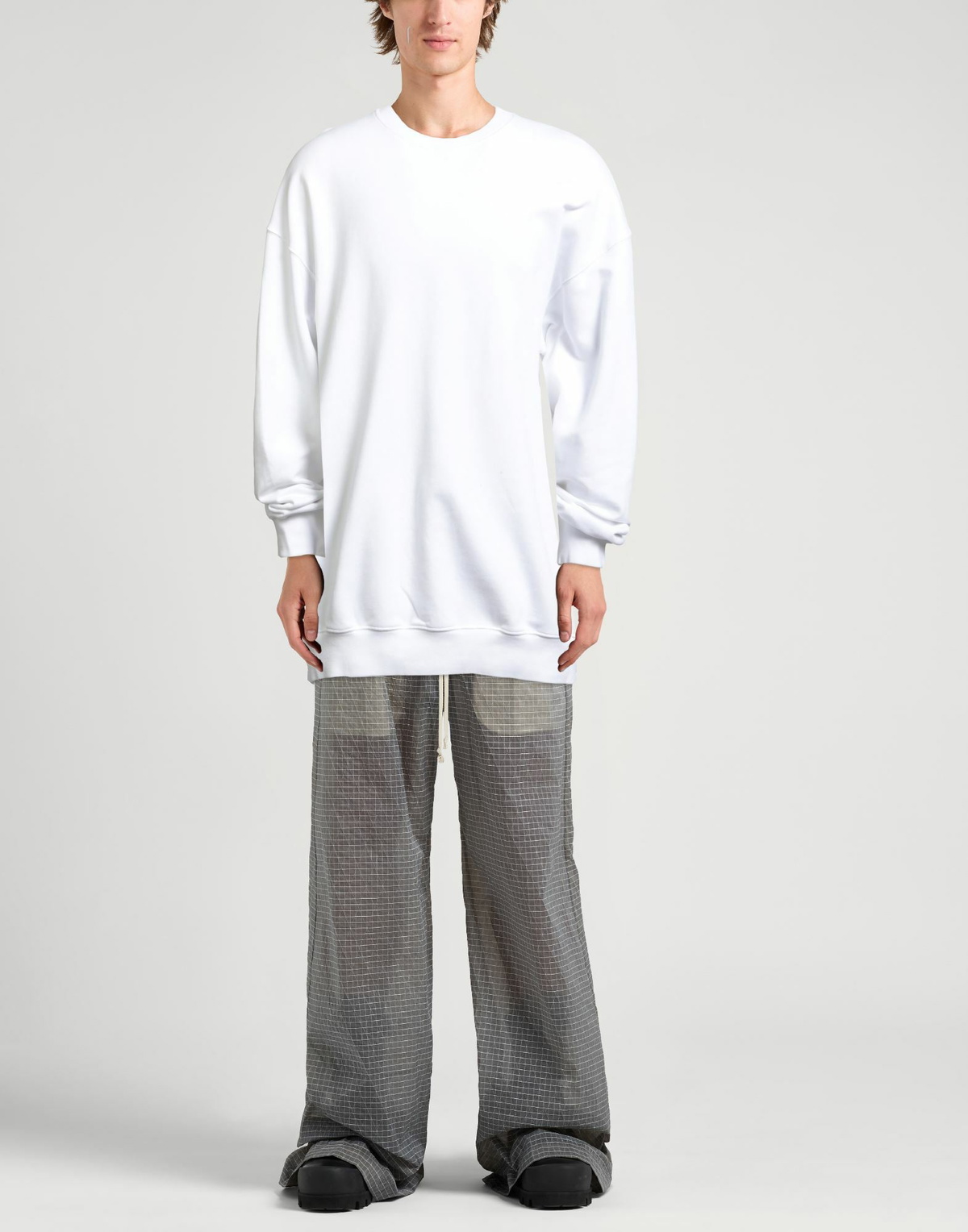 Ann Demeulemeester Mens Sweatshirt in White
