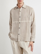 Kartik Research - Rabari Embroidered Linen Shirt - Neutrals