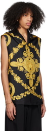 Versace Black Maschera Baroque Shirt