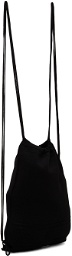 LOW CLASSIC Black Punching String Backpack