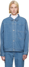 nanamica Blue Short Denim Jacket