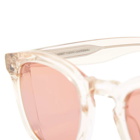 Garrett Leight Men's Kinney 48 Sunglasses in Shell Crystal/Sweetwater
