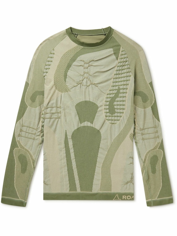 Photo: ROA - Jacquard-Knit Base Layer - Green