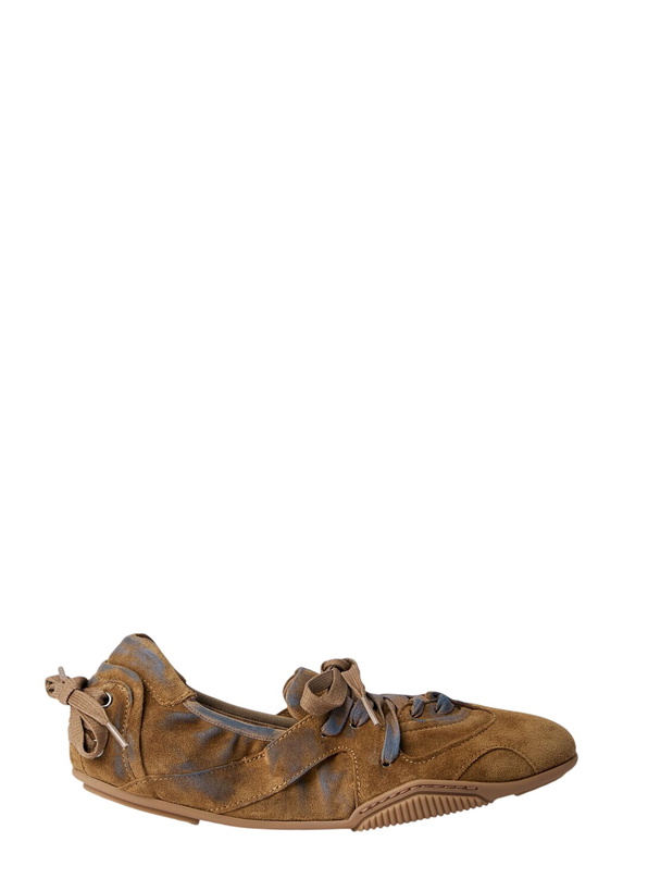 Photo: Acne Studios Lace-Up Suede Flats