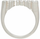 Rhude Silver Logo Ring