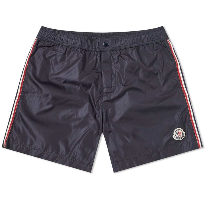 Photo: Moncler Logo Striped Swim Short