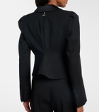 McQueen Cropped wool blazer