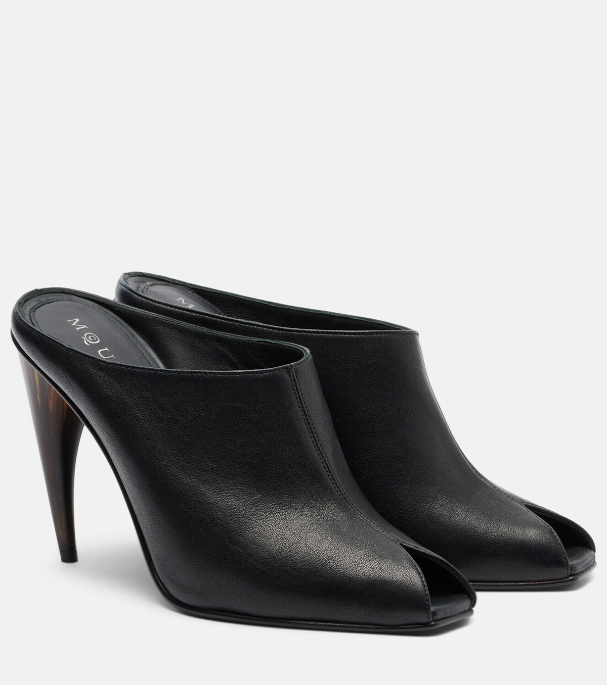 McQueen Leather mules