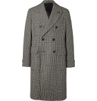 Lardini - Prince of Wales Checked Virgin Wool Coat - Gray