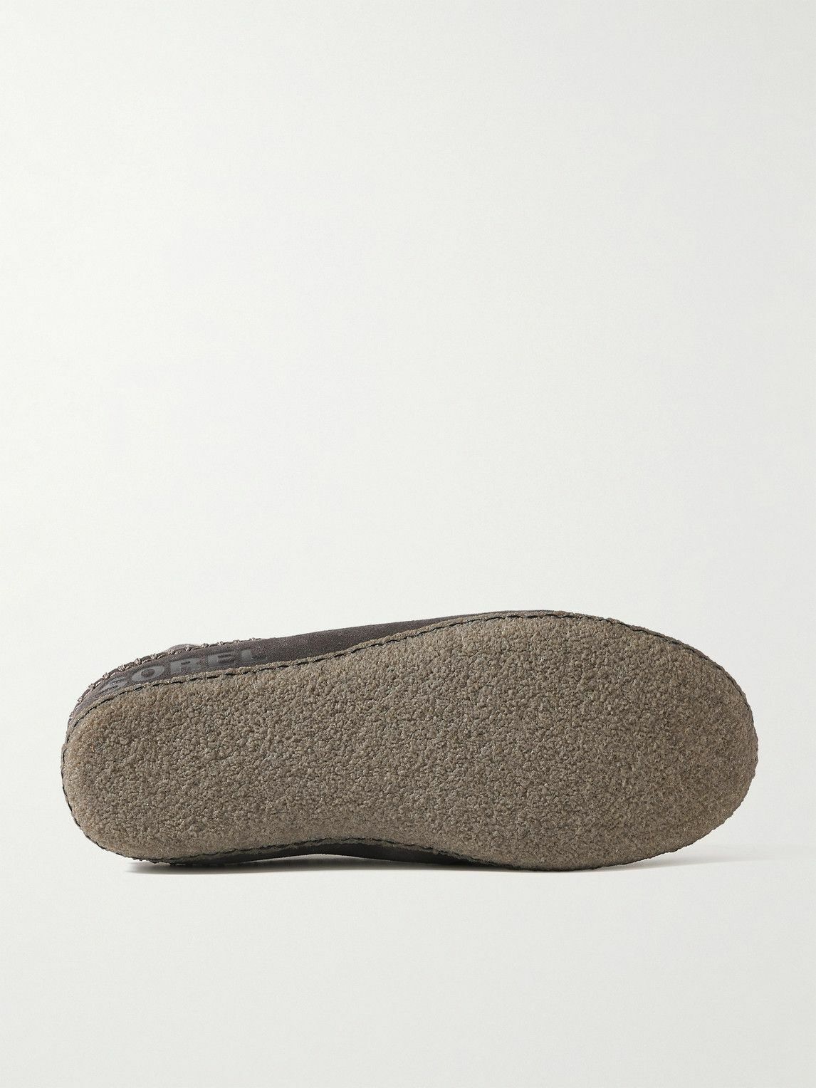 Sorel - MANAWAN™ II Faux Shearling-Lined Suede Slippers - Gray