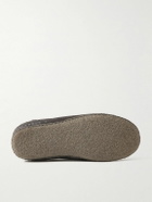Sorel - MANAWAN™ II Faux Shearling-Lined Suede Slippers - Gray