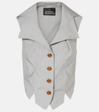 Vivienne Westwood Meryl pinstripe cotton waistcoat