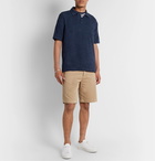 NN07 - Alfons Cotton-Terry Polo Shirt - Blue