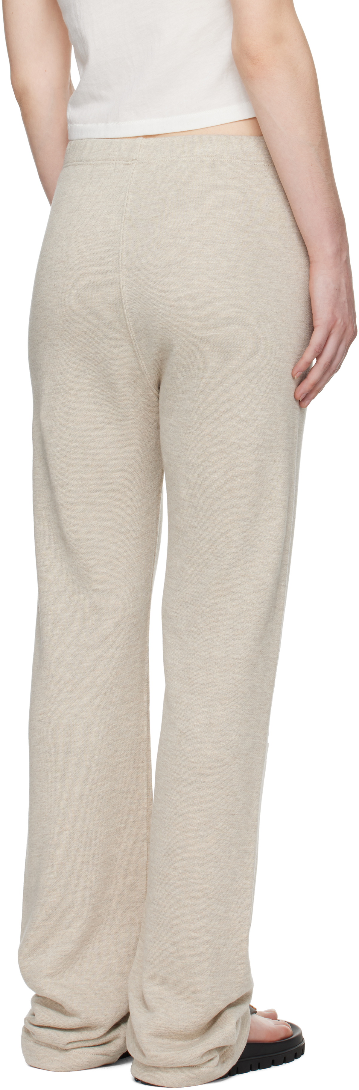 ÉTERNE Beige Straight Leg Sweatpants