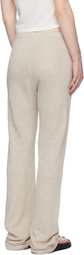 ÉTERNE Beige Straight Leg Sweatpants