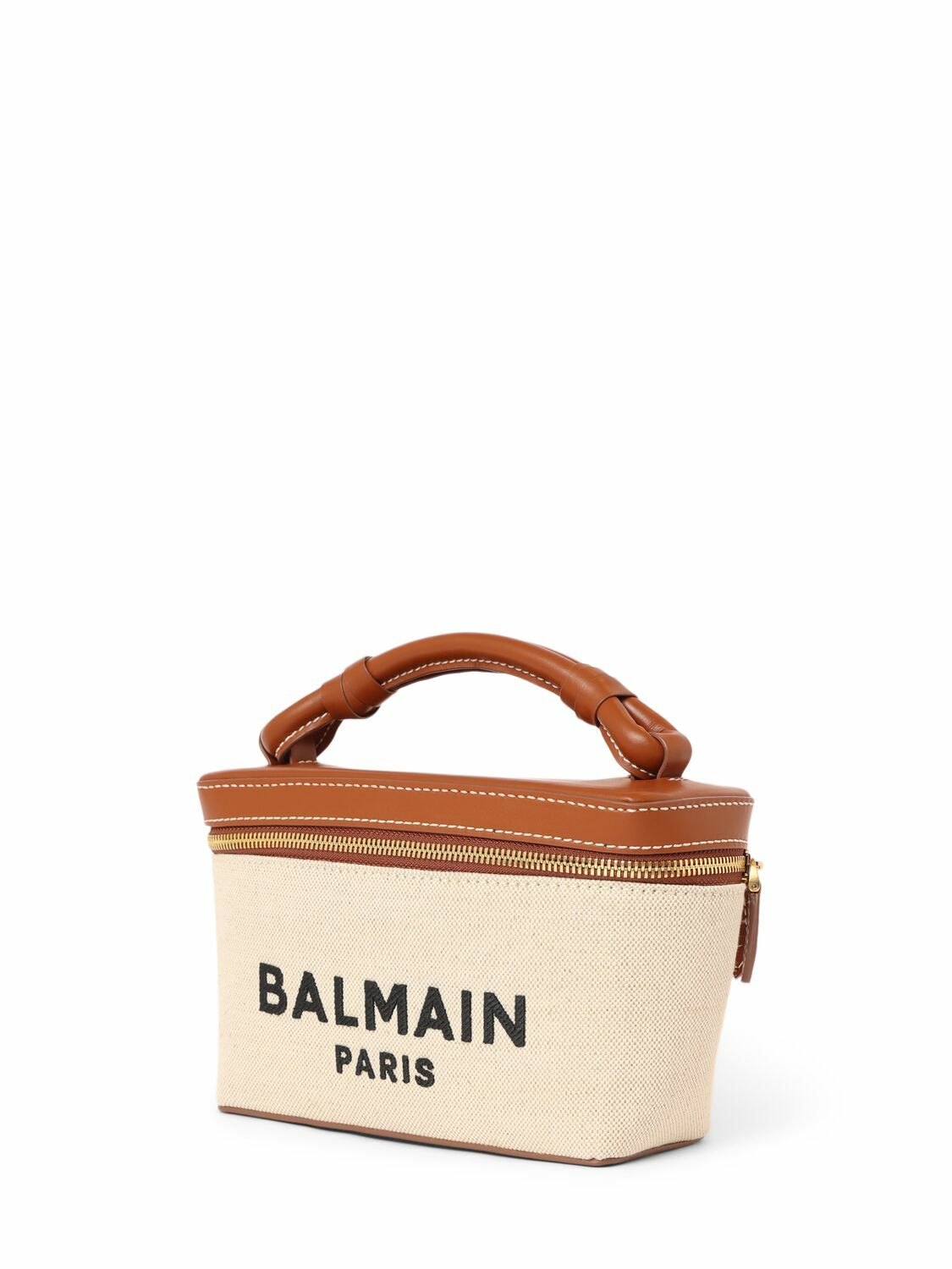 BALMAIN B-army Canvas Vanity Case Balmain