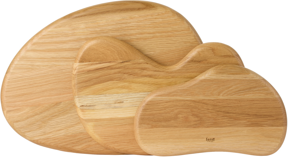ferm LIVING Oak Cairn Cutting Board Set, 3 pcs