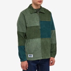 Butter Goods Men's Cord Patchwork Pullover Jacket in Foliage