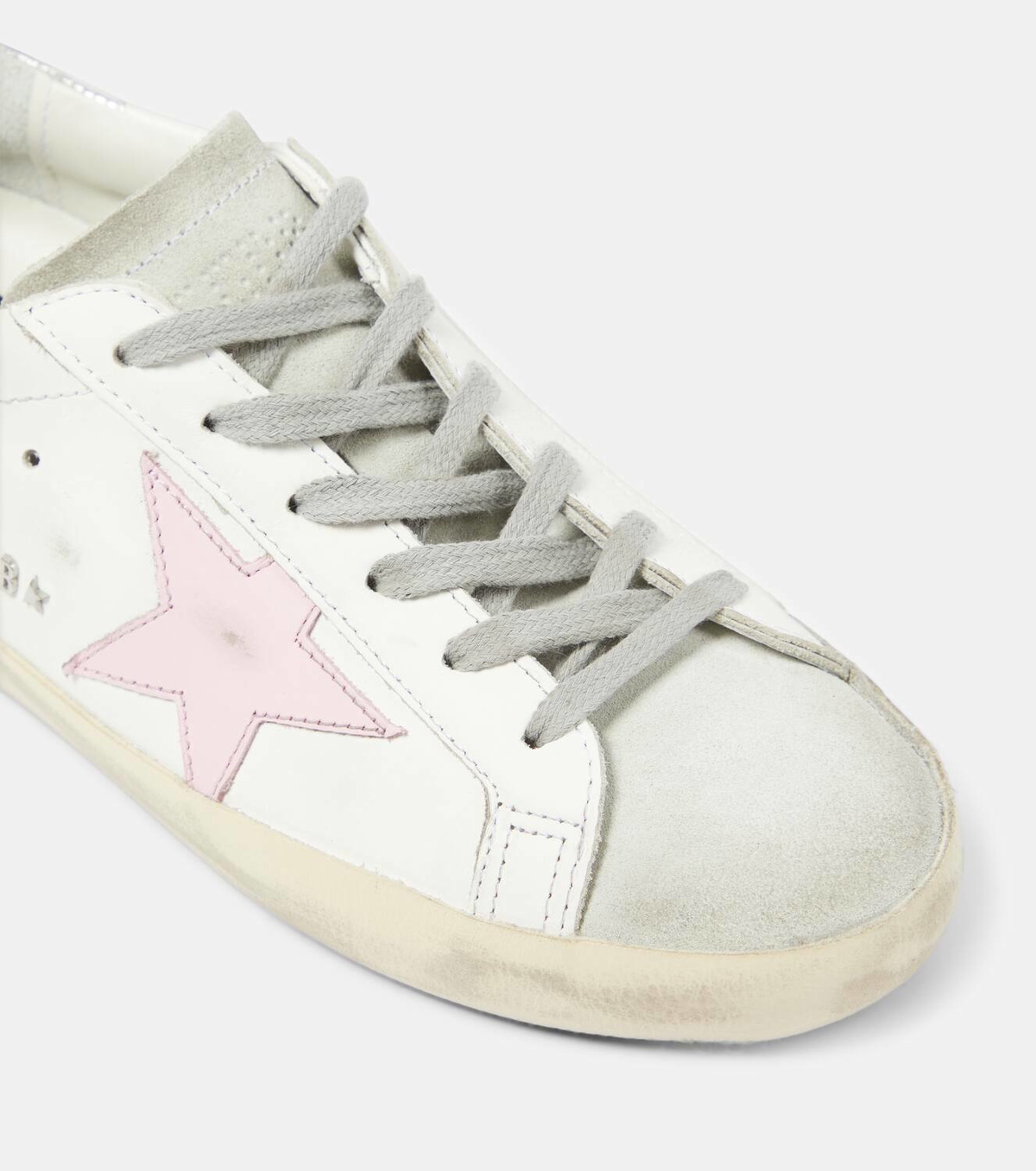 スニーカー Golden  Deluxe Brand Super-Star Sneakers In Smooth Leat Golden Goose Super-Star leather sneakers Golden Goose Deluxe