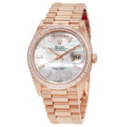 Rolex Day Date Automatic Chronometer Diamond White Dial Unisex Watch M128395TBR-0026