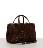 Alaïa Mina 25 Vienne Wave Small suede tote bag