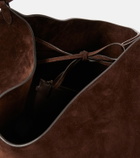 Khaite Lotus Medium suede tote bag