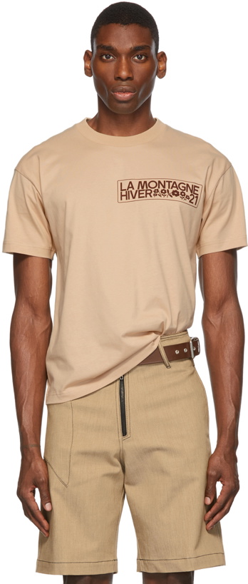 Photo: Jacquemus Beige La Montagne 'Le T-Shirt Montagne' T-Shirt