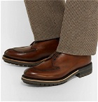 Berluti - Contrast Oslo Leather Derby Shoes - Men - Brown
