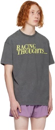 OVER OVER Gray 'Racing Thoughts' T-Shirt