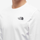 The North Face Men's Long Sleeve Easy T-Shirt in White