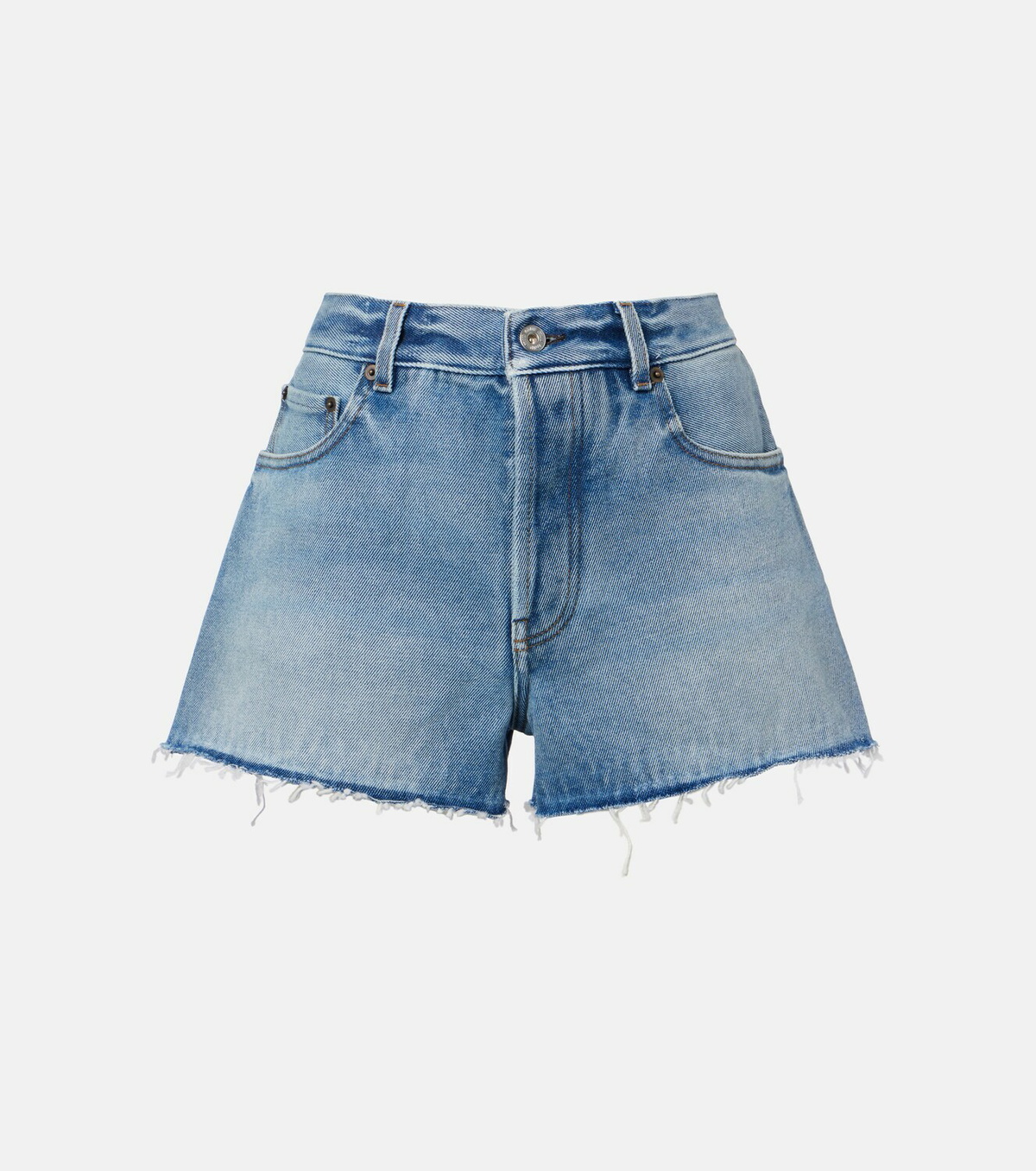 Miu Miu Frayed denim shorts