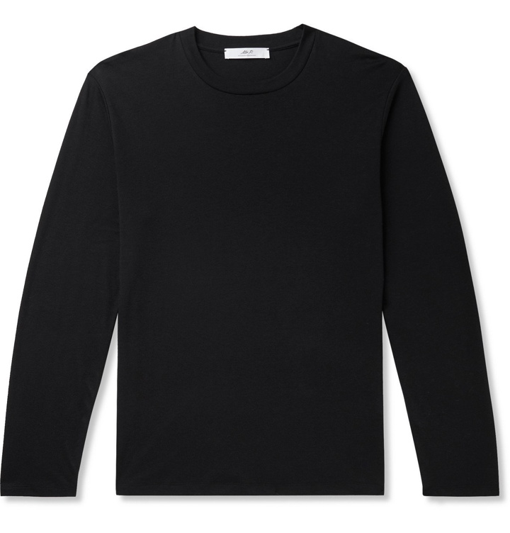 Photo: Mr P. - Cotton and Cashmere-Blend Jersey T-Shirt - Black