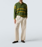 Bode Striped virgin wool polo sweater