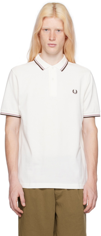 Photo: Fred Perry White 'The Fred Perry' Polo