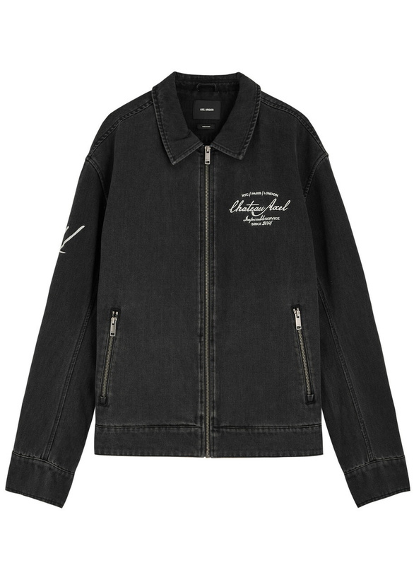 Photo: Axel Arigato Resort Logo-embroidered Denim Jacket Black
