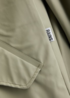 Rains Fishtail Hooded Rubberised Parka Sage