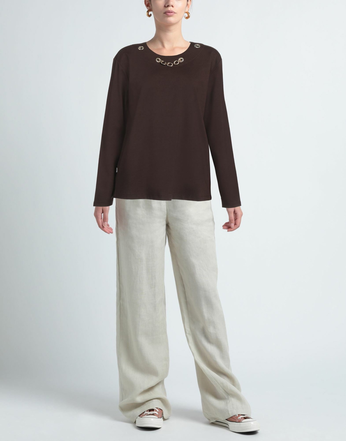 Jijil Womens T-shirt in Brown
