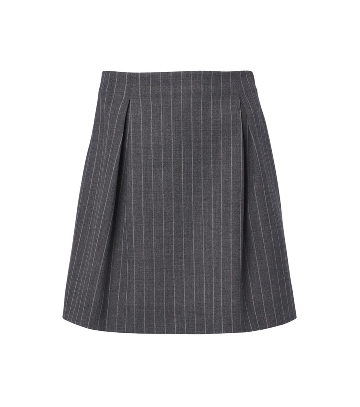 Photo: Valentino Pinstripe virgin wool miniskirt