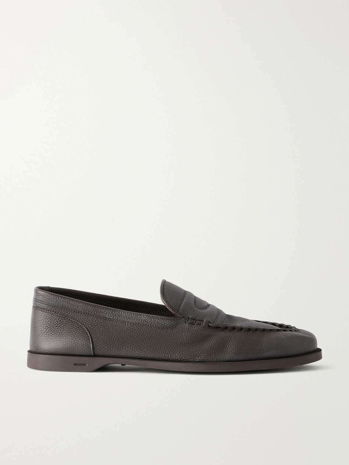 John Lobb - Pace Full-Grain Leather Loafers - Brown
