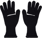 ISSEY MIYAKE Black Chunky Wool ACC Gloves