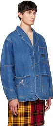 mastermind JAPAN Blue Stitched Jacket