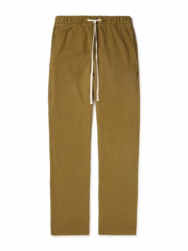 Photo: Les Tien - Straight-Leg Garment-Dyed Cotton-Jersey Sweatpants - Brown