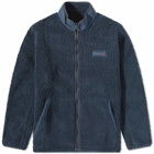 Barbour Men's Rock Sherpa Fleece Jacket in Navy