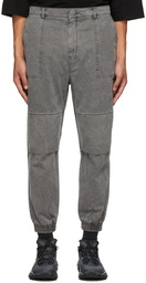 Juun.J Grey Denim Dyed Trousers