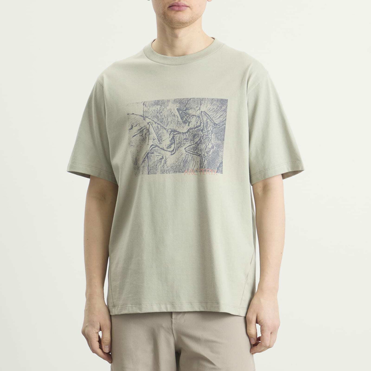 Arc'teryx Men's Kragg Cotton Lithographica T-Shirt in Habitat