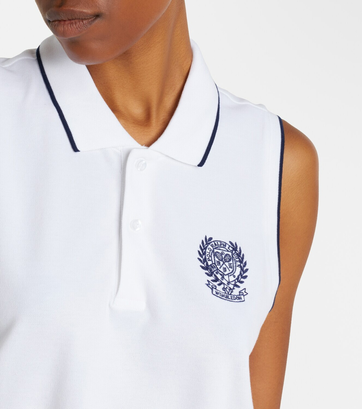 Polo Ralph Lauren x Wimbledon cotton-blend piqué top