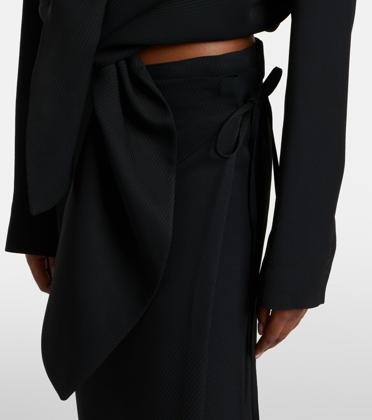 Calvin Klein Collection Hallie striped midi skirt