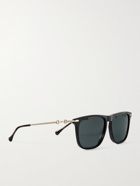 GUCCI - D-Frame Tortoiseshell Acetate and Gold-Tone Sunglasses - Black