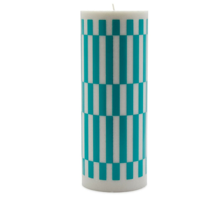 Photo: HAY Column Candle Large in Light Grey/Green
